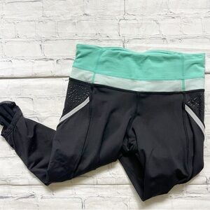 Lululemon Run A Marathon Black Cropped Leggings